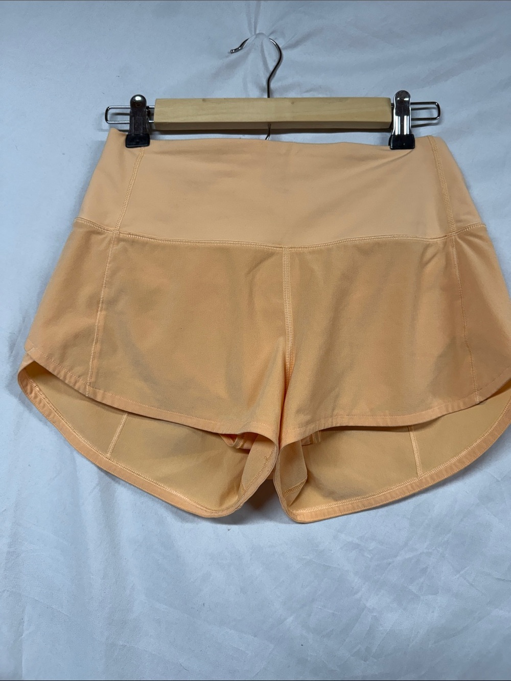 Lulu Women’s Peach Performance Running Shorts peach